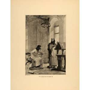  1894 Print Chartran St. Louis IX Education Tutor France 