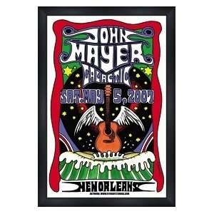 JOHN MAYER Custom Framed Jay Michael Print   Framed Music Poster/Print 