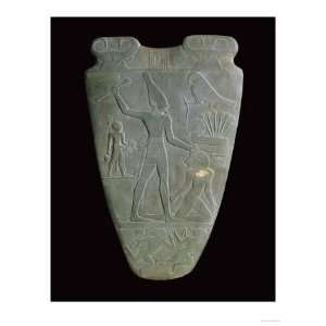  The Narmer Palette (Reverse), a Late Pre Dynastic Schist 