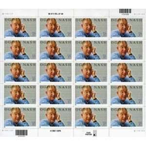 Ogden Nash 20 x 37 Cent U.S. Postage Stamps 2001