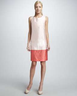 Shantung Blazer & Colorblock Dress
