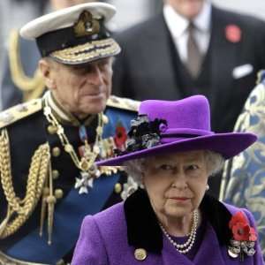 Queen Elizabeth II and Prince Philip Arrive for 