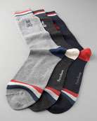 Psycho Bunny Rep Stripe Socks   