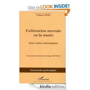   Edition) Philippe Pinel, Serge Nicolas  Kindle Store