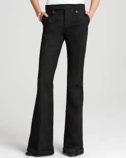 Brand Stella High Rise Cuff Trouser Jeans in Black   Special Offers 