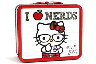 Hello Kitty I Love Nerd Face Glasses plaid LOUNGEFLY Geek Sanrio 