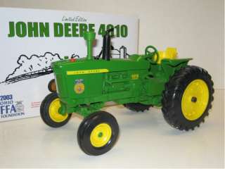 Up for sale is a 1/16 JOHN DEERE 4010 Diesel wide front Ohio FFA 