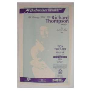 Richard Thompson Poster Handbill Fox Theatre 