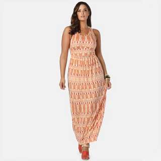 daisy fuentes® Geometric Crochet Maxi Dress   Womens Plus
