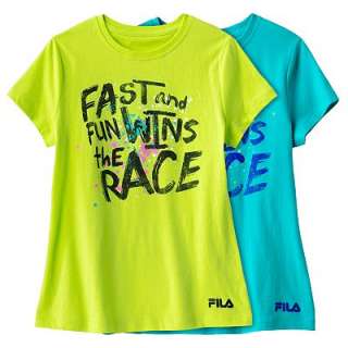 FILA SPORT Fast and Fun Wins the Race Tee   Girls 7 16