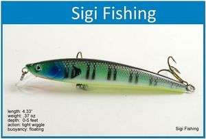 Bluegill Bass Pike Trout Minnow Fishing Lure Bait  