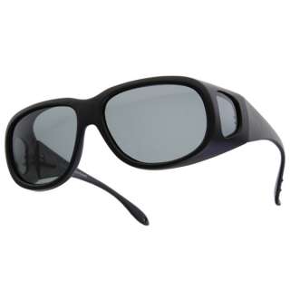 Polarized Fit Over Wrap Sunglasses with Side Lens  