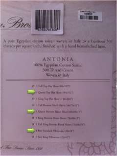 PC ~ SFERRA ANTONIA QUEEN WHITE SHEETS SET ITALY 100% EGYPTIAN 