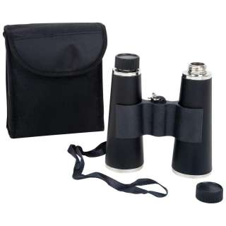 Maxam Binocular Flask   Two 8oz St. Steel Flasks + Case  