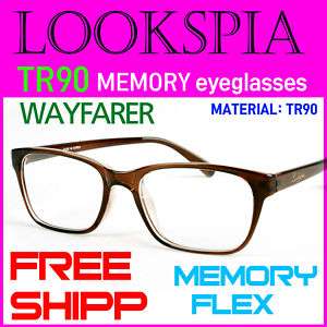 LOOKSPIA EYEGLASSES FRAME MEMORY FLEX TR 90 EYEWEAR  