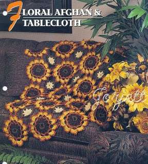 Floral Afghan & Tablecloth, Annies crochet patterns  