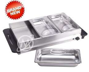   in 1 Buffet Server Warming Tray W/ hotplate stainless steel PAN  