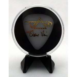  Steve Vai White Guitar Pick With MADE IN USA Display Case 