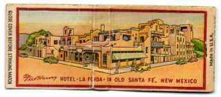 Vintage Fred Harvey Hotel La Fonda, Santa Fe, New Mexico Full Length 