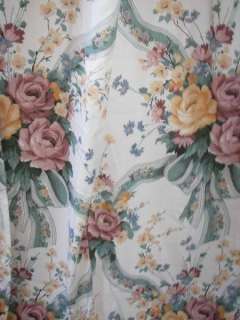   FRENCH COUNTRY SHABBY FLORAL CHIC VICTORIAN DRAPES CURTAINS  