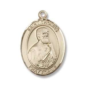  14K Gold St. Thomas the Apostle Medal Jewelry