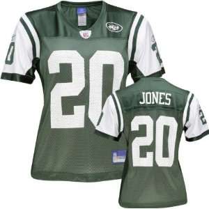 Thomas Jones Green Reebok Replica New York Jets Womens Jersey