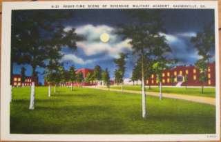 1950 Linen Riverside Military Academy  Gainesville, GA  