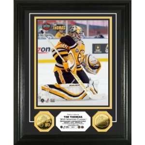 Tim Thomas 2010 Winter Classic 24KT Gold Coin Photo Mint