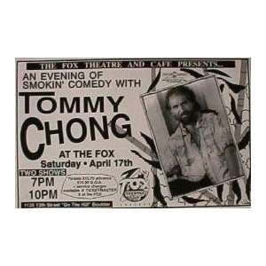 Tommy Chong Colorado 1999 Gig Poster cheech comedy 