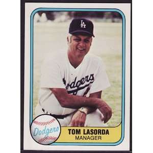  1981 Fleer #116 Tommy Lasorda