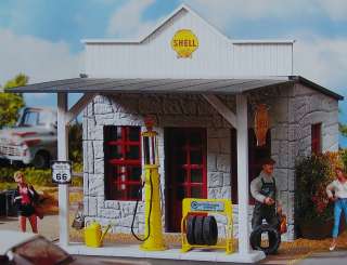 PIKO SHELL GAS STATION STORE G Scale Building Kit New in Box #62241 