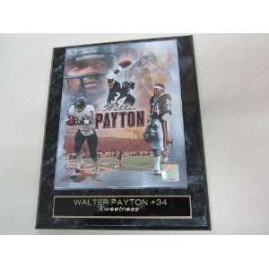  Walter Payton Chicago Bears Engraved Collector Plaque w 