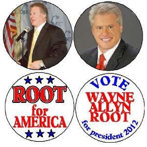  Set of 4 WAYNE ALLYN ROOT 1.25 Pinback Buttons 