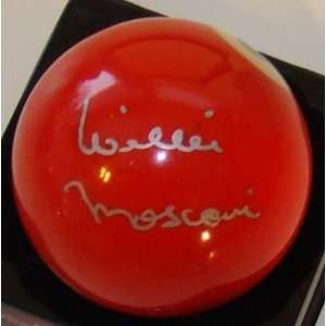 Willie Mosconi SIGNED Pool Billiard Ball #3 THREE   Sports Memorabilia