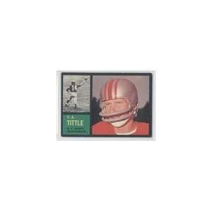  1962 Topps #102   Y.A.Tittle Sports Collectibles