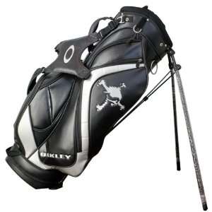 OAKLEY Japan SKULL STAND BAG Black 921101JP Leather golf bag sports 