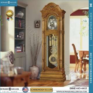 611144 Howard Miller 88 Traditional Grandfather floor clock, Oak 