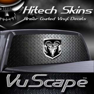 Vuscape Truck Rear Window Graphic  Dodge Ram D. Plate  