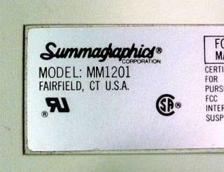 Summagraphics SummaSketch Plus MM1201 Graphics Tablet  