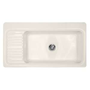   Self Rim Kitchen Sink with Drainboard on left and 3 Faucet Holes 593
