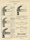 1913 Atha Tools Hammers Farriers Turning Cross Pein ad