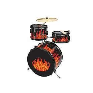  First Act FIRE ORANGE Light Up Drum Set WITH SOUND 
