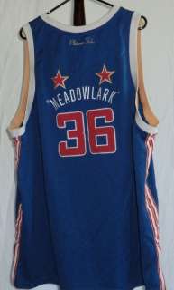 Classic HARLEM GLOBETROTTERS MEADOWLARK LEMON #36 NBA SEWN FUBU GAME 