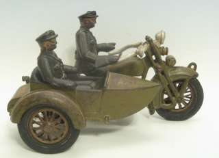   HARLEY DAVIDSON POLICE MOTORCYCLE w.SIDE CAR~Original w.DECALS  