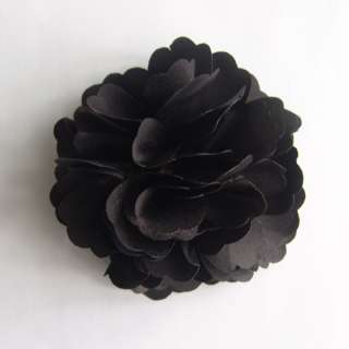 Silky Rose Flower Hat Hair Clip Brooch Pin 14 Colors  