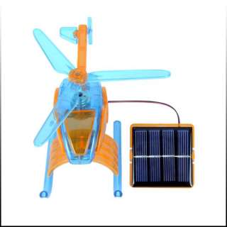 Solar Toy Helicopter Plane DIY Educational Assembly Kit  