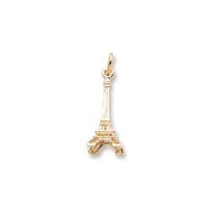  Eiffel Tower Charm in Yellow Gold Jewelry