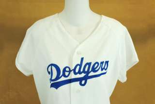   MLB LOS ANGELES DODGERS HOME WOMEN SIZE JERSEY WHITE 6703 DODA LD RJH