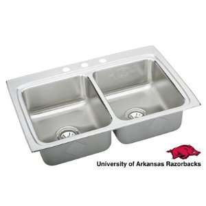   Holes Double Basin Stainless Steel Kitchen Sink with