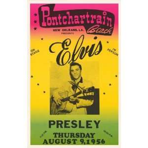  Elvis Presley   Concert Poster (1956) Pontchartrain Beach 
